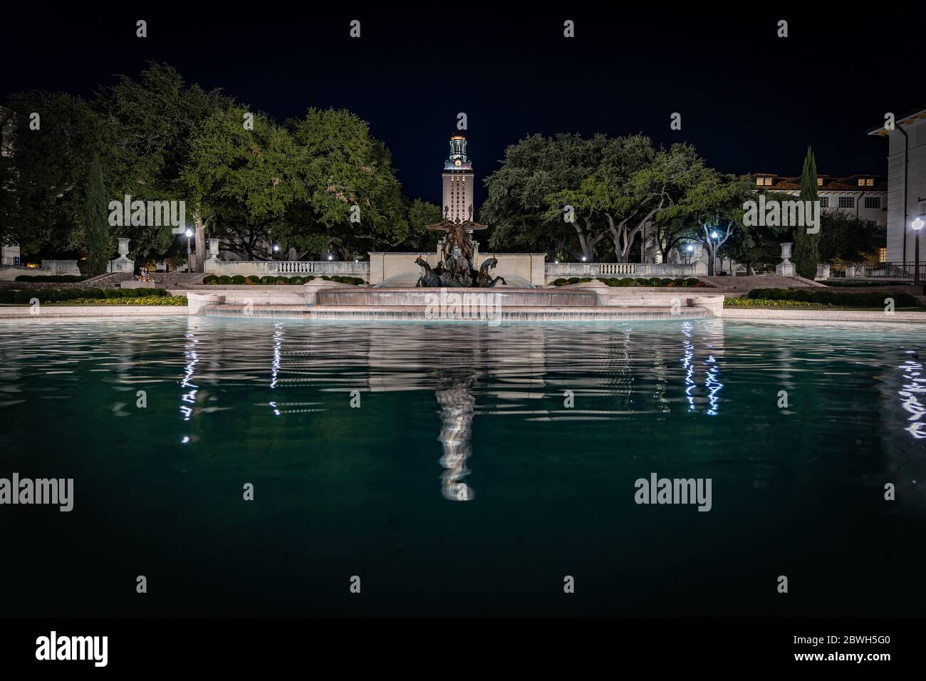 La University of Texas Tower Foto Stock