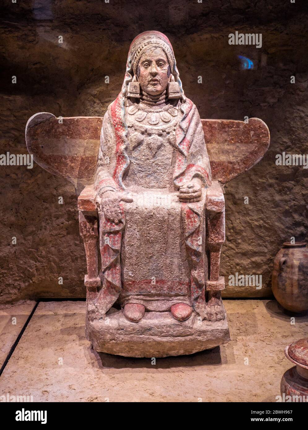 Dama de Baza (origen Granada). Museo Arqueológico Nacional. Madrid. España Foto Stock