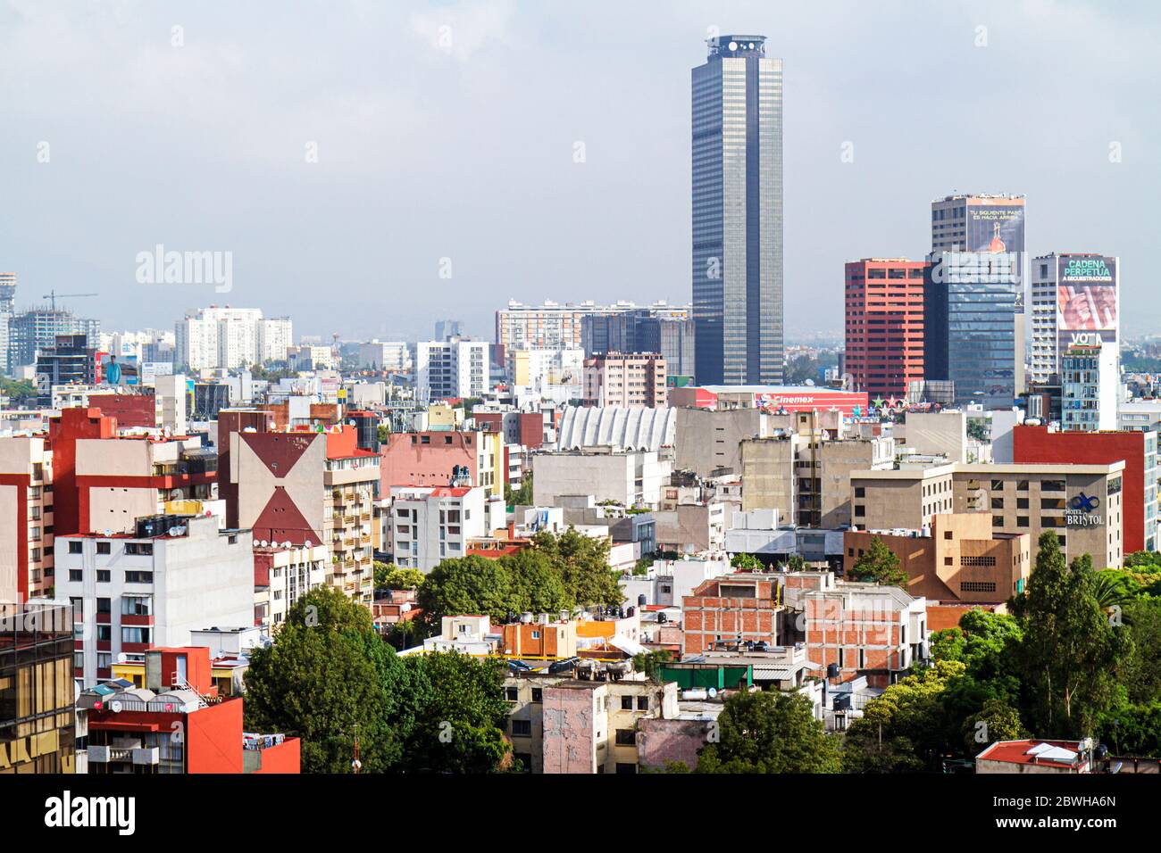 Città del Messico, DF México, Distretto Federale, Juarez, Doctores, Benito Juarez, skyline della città, Mex120618003 messicano Foto Stock