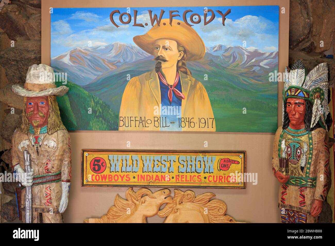 Museo di Buffalo Bill & Grave,Golden,Colorado,USA Foto Stock
