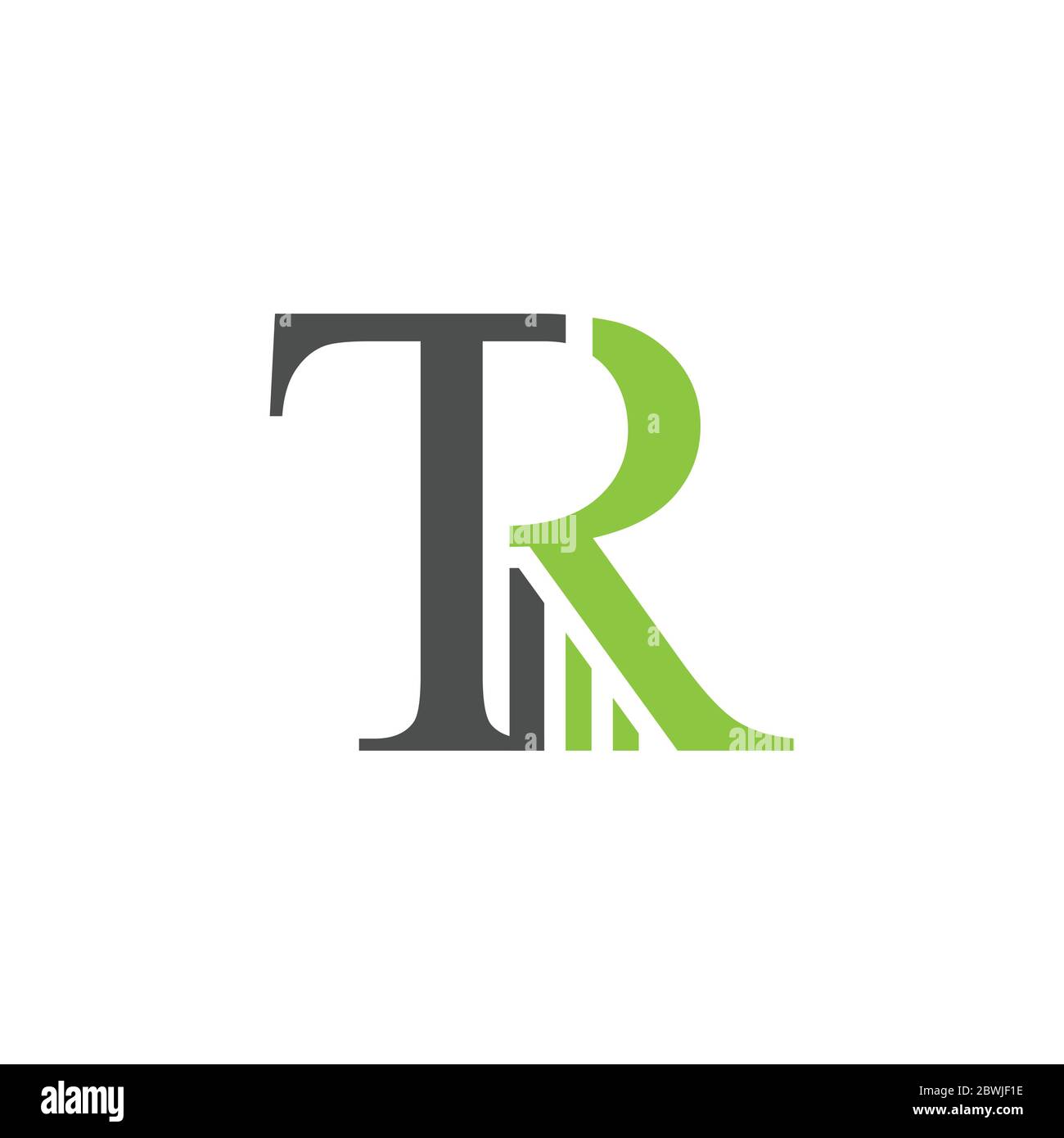 Letter TR business e finanza tipografia logo vettoriale design isolato su sfondo bianco. Logo di finanza aziendale con barre grafiche di finanza semplice de Illustrazione Vettoriale