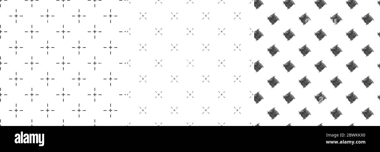 Ripetizione geometrica trasversale X. Sfondo semplice e sottile senza interruzioni. Ornamento può essere usato per carta da imballaggio regalo, riempimenti di motivi, sfondo di pagina web, superficie Illustrazione Vettoriale