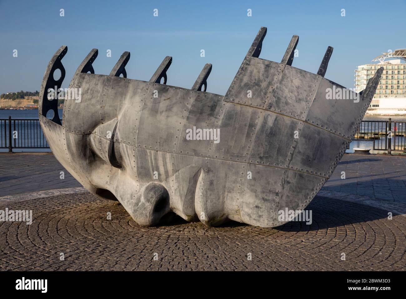 Merchant Seafarer's War Memorial, Cardiff Bay, Galles UK Foto Stock