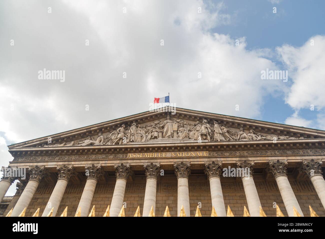 L'Assemblea Nazionale (Assemblee nationale) è la casa inferiore del Parlamento di Francia. La sede ufficiale dell'Assemblea Nazionale è il Palais Foto Stock