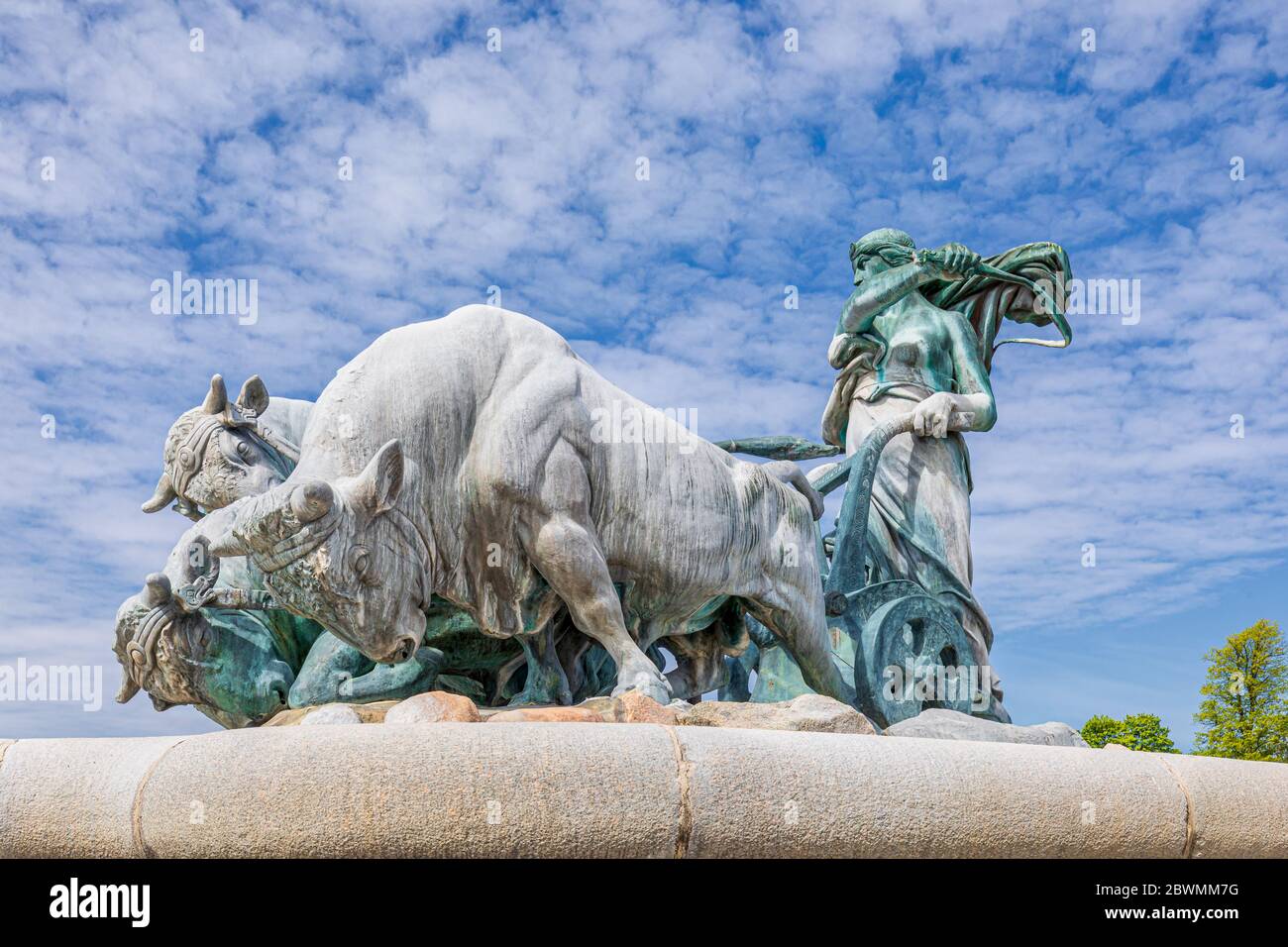Fontana Gefion, Copenhagen, Danimarca Foto Stock