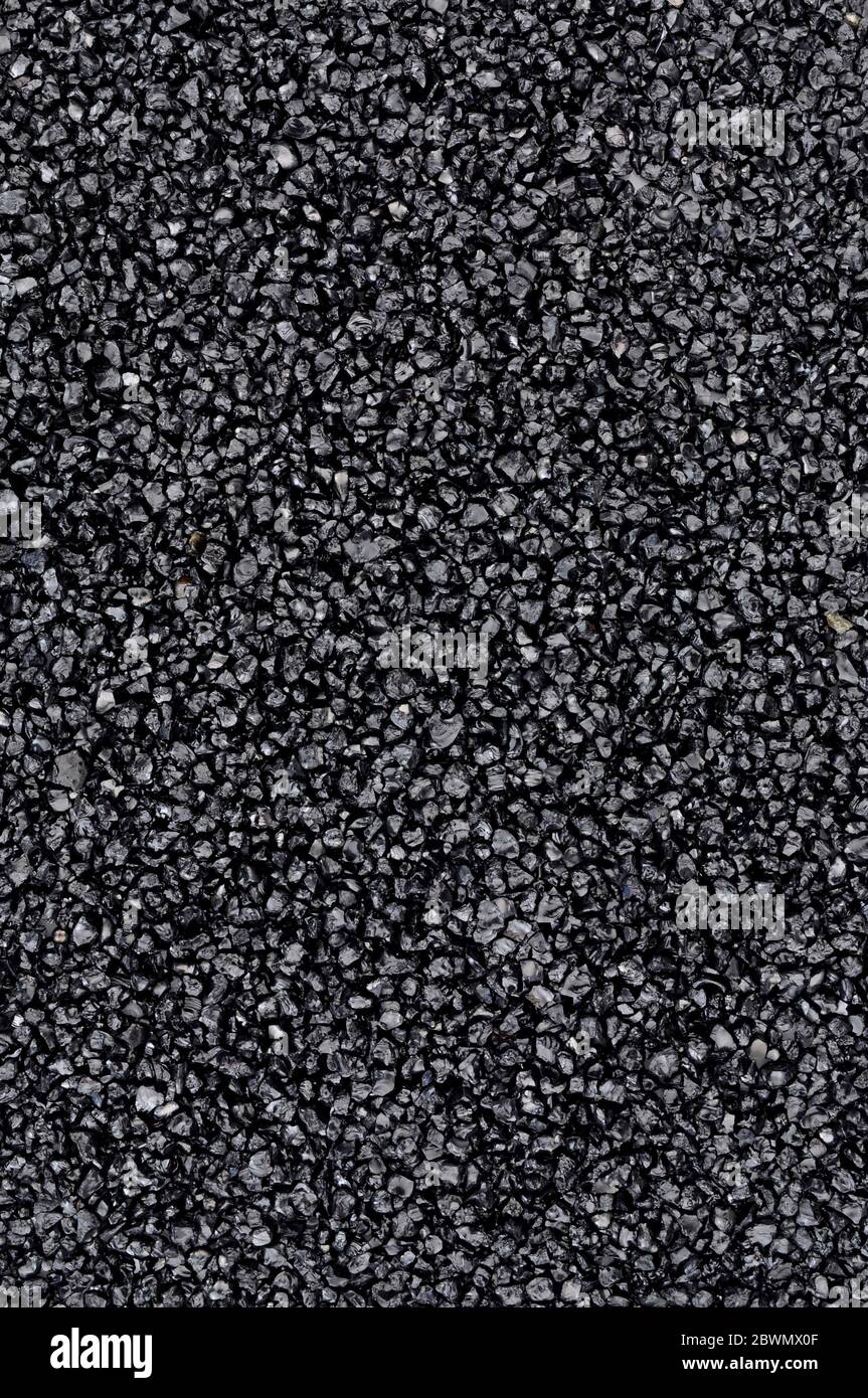 Sfondo a struttura di carbone miniaturizzato utilizzato per la costruzione di modelli ferroviari in scala Foto Stock