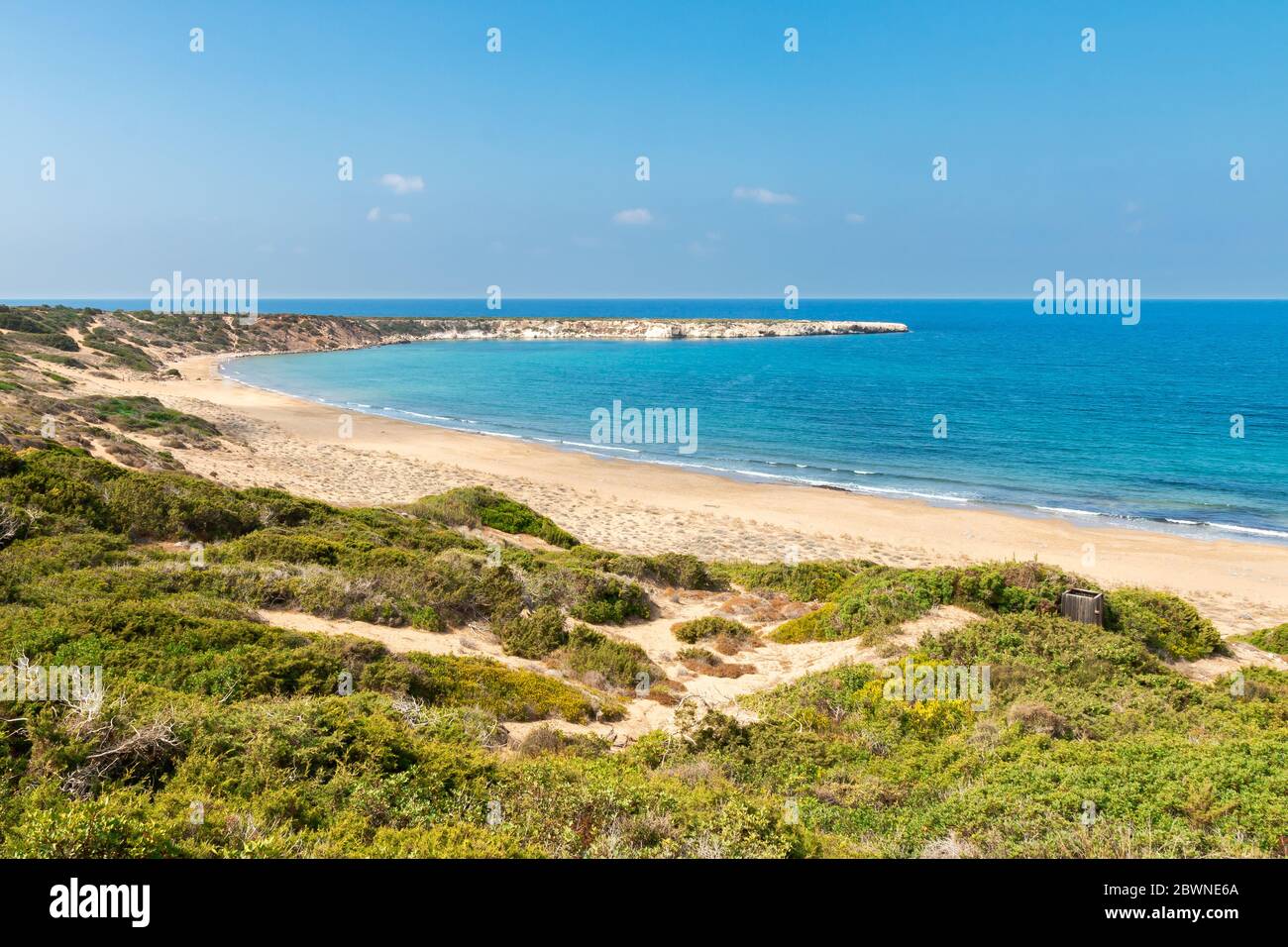Baia di Lara nella penisola di Akamas Cipro Foto Stock