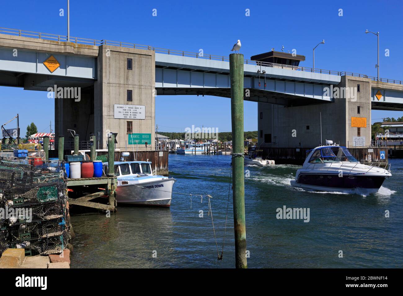 Niantic Boardwalk, East Lyme, Connecticut, Stati Uniti Foto Stock