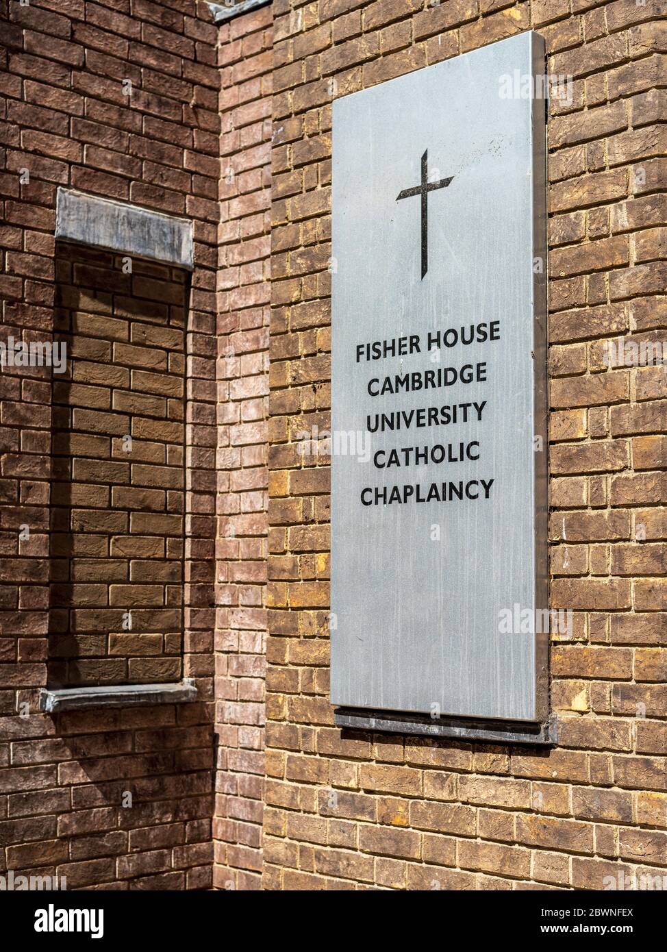 Fisher House Cambridge University Catholic Chaplaincy - ampliamento dell'edificio originale, aperto nel 1976. Foto Stock