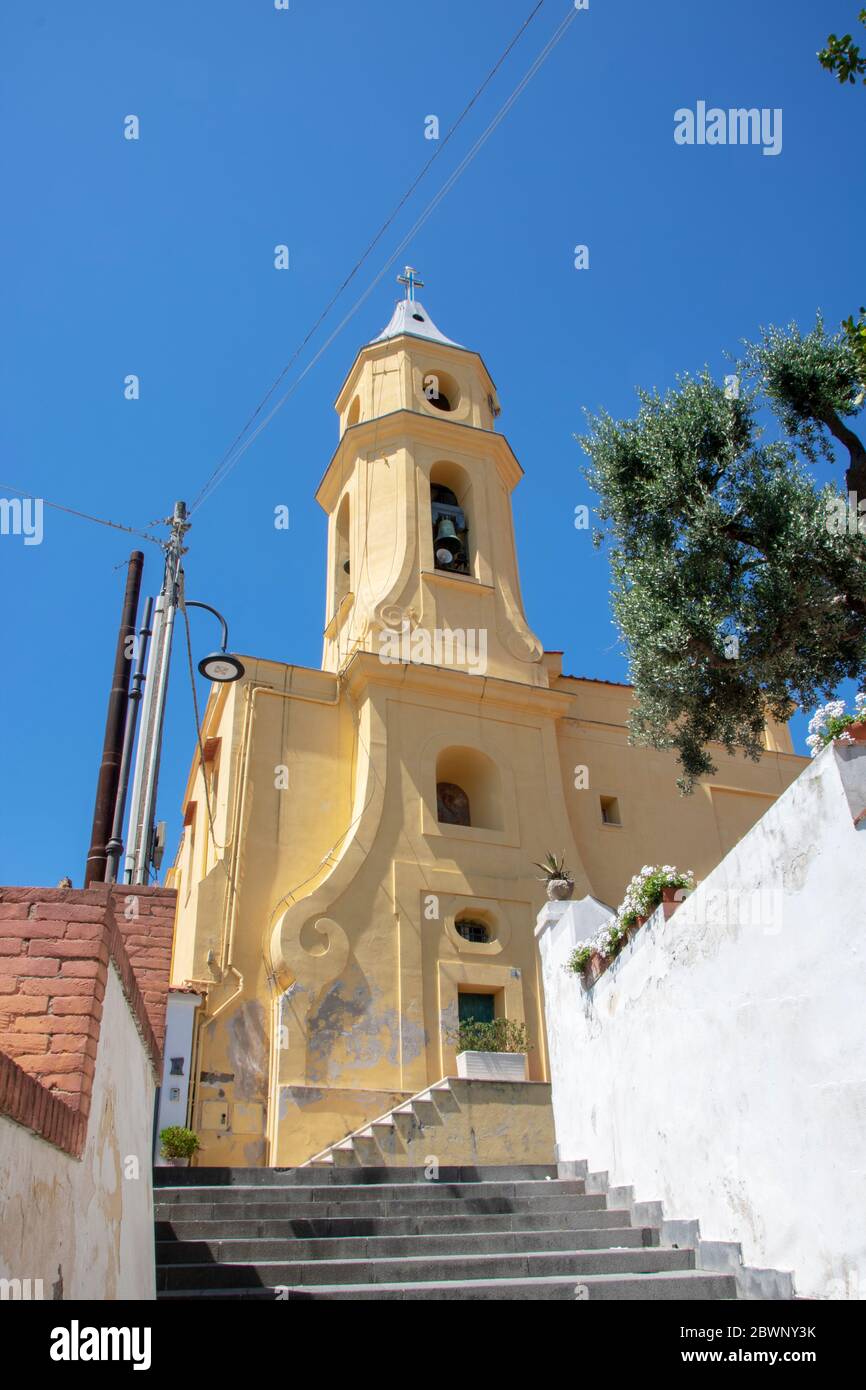 A Napoli - Italia - il 06/01/2020 - la chiesetta della Madonna del Faro a Marechiaro Foto Stock