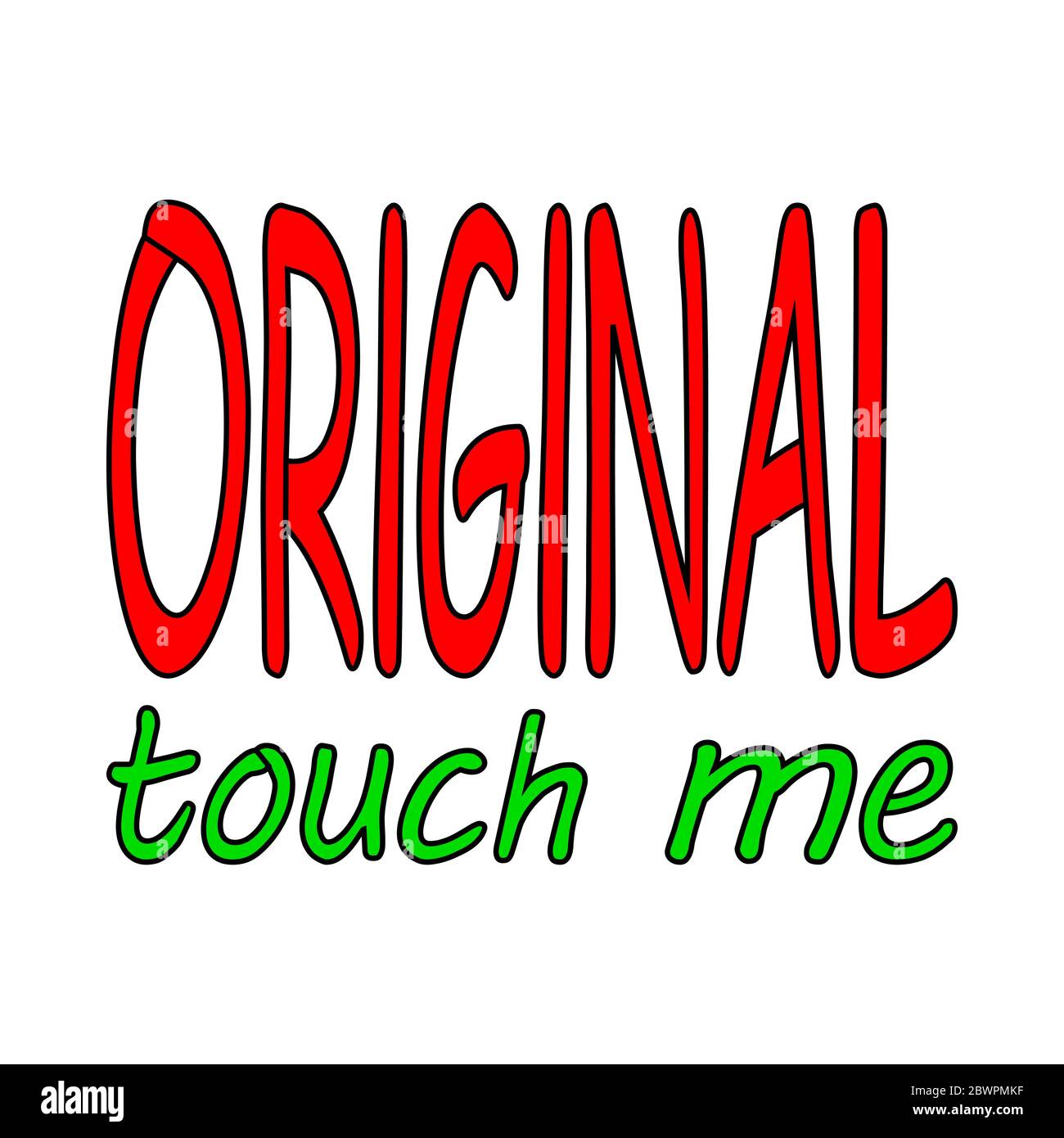 Originale, scritta quote vettoriale design per t-shirt, abbigliamento, moda, uniforme, ecc Illustrazione Vettoriale