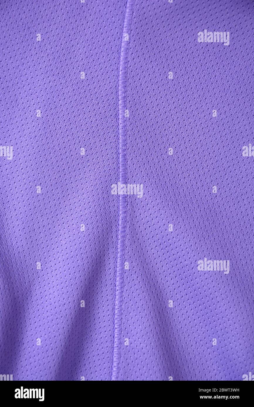 Tessuto blu sport abbigliamento calcio maglia texture sfondo Foto Stock