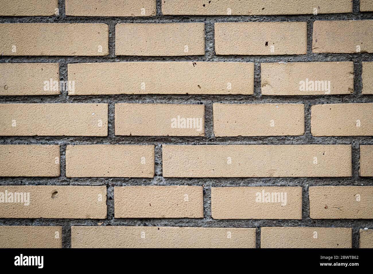 Dettagli delle mura di mattoni comuni della zona residenziale di Bruxelles Foto Stock