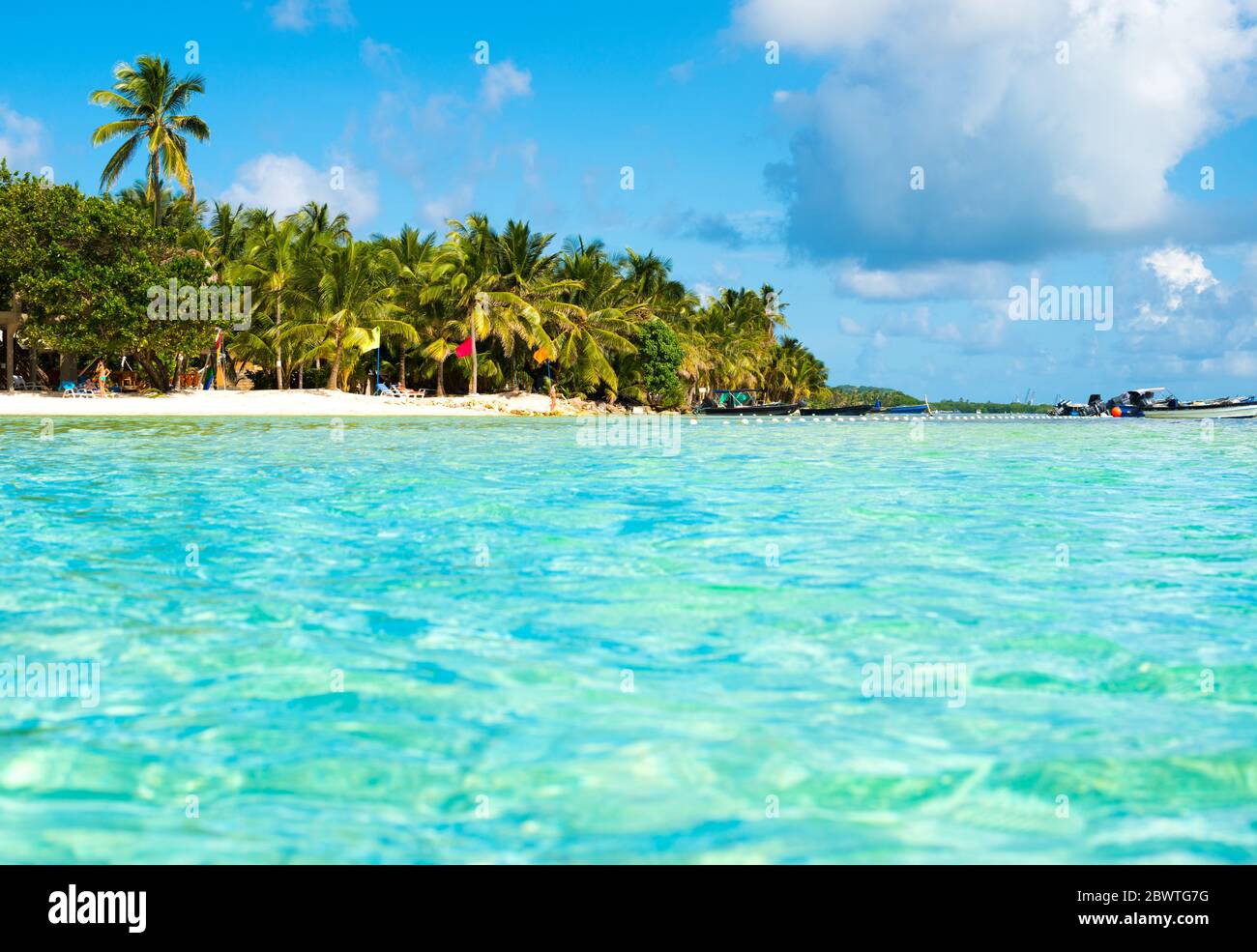 Isola di San Andres al mare dei Caraibi, Colombia, America del Sud Foto Stock