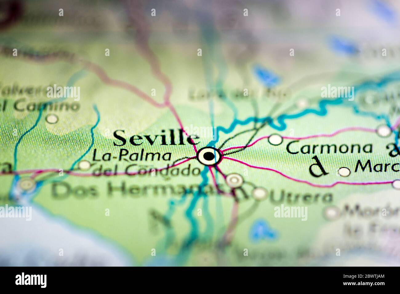 Seville Map Spain Immagini E Fotos Stock Alamy
