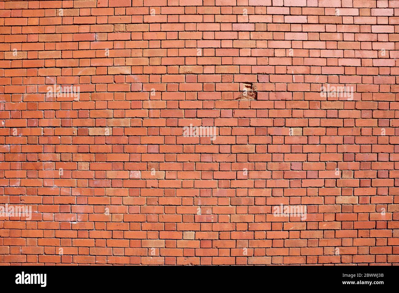 Red Brick Wall a Bristol, Inghilterra, Regno Unito Foto Stock