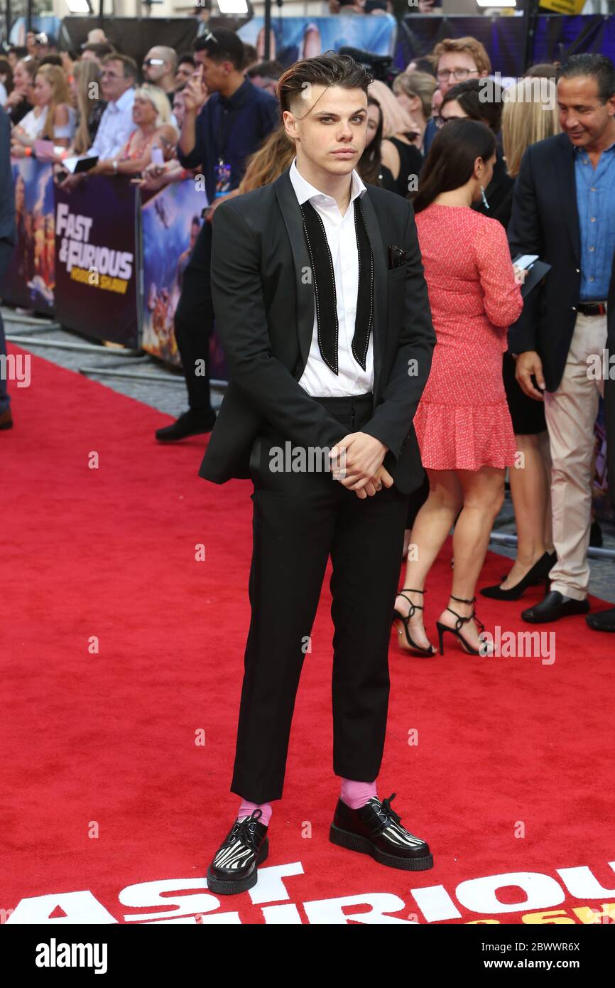 23 luglio 2019: Yungblud partecipa allo screening speciale "Fast & Furious: Hobbs & Shaw" al Curzon Mayfair di Londra, Regno Unito. Foto Stock