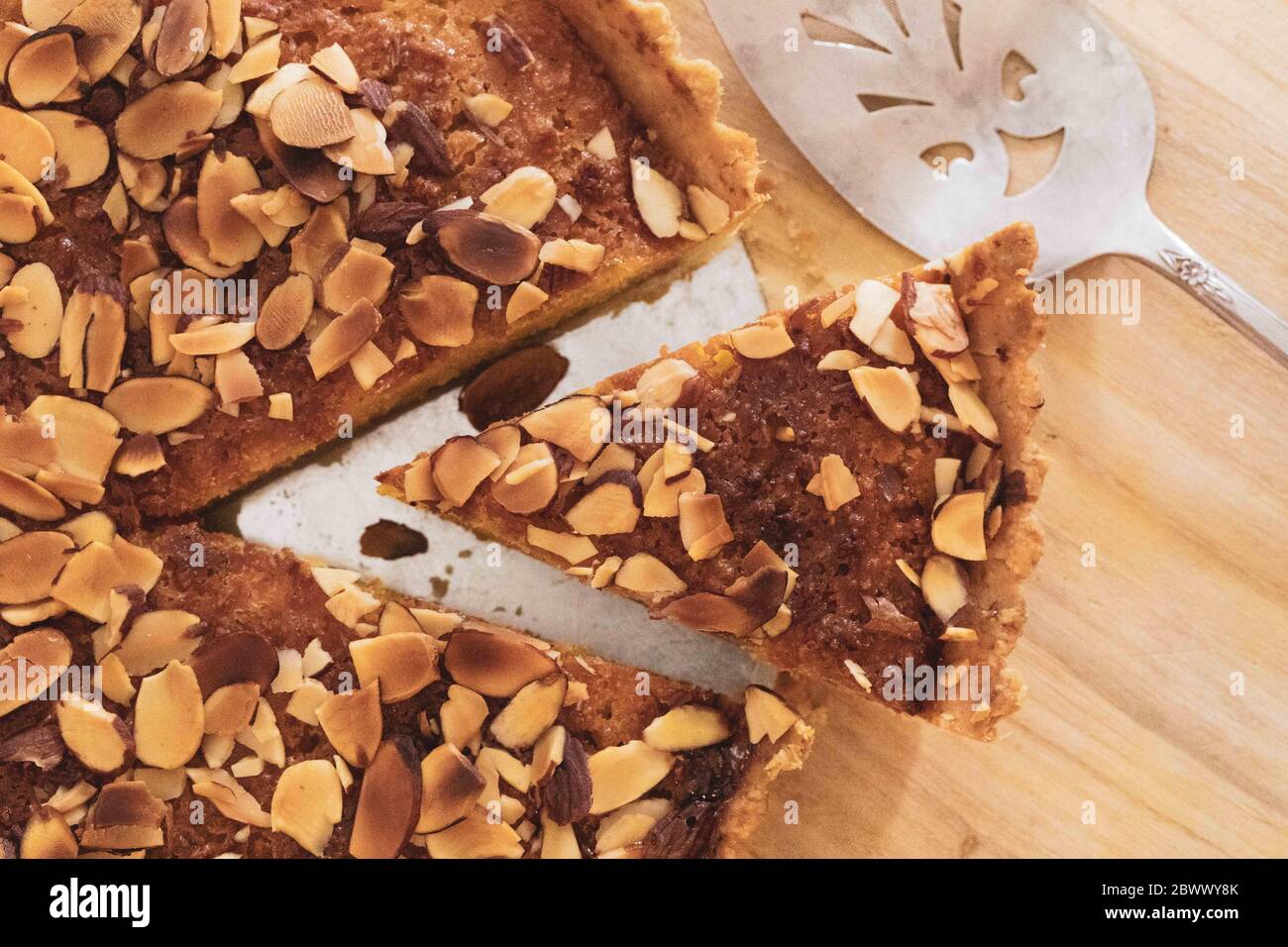 crostata di mandorle fresche Foto Stock
