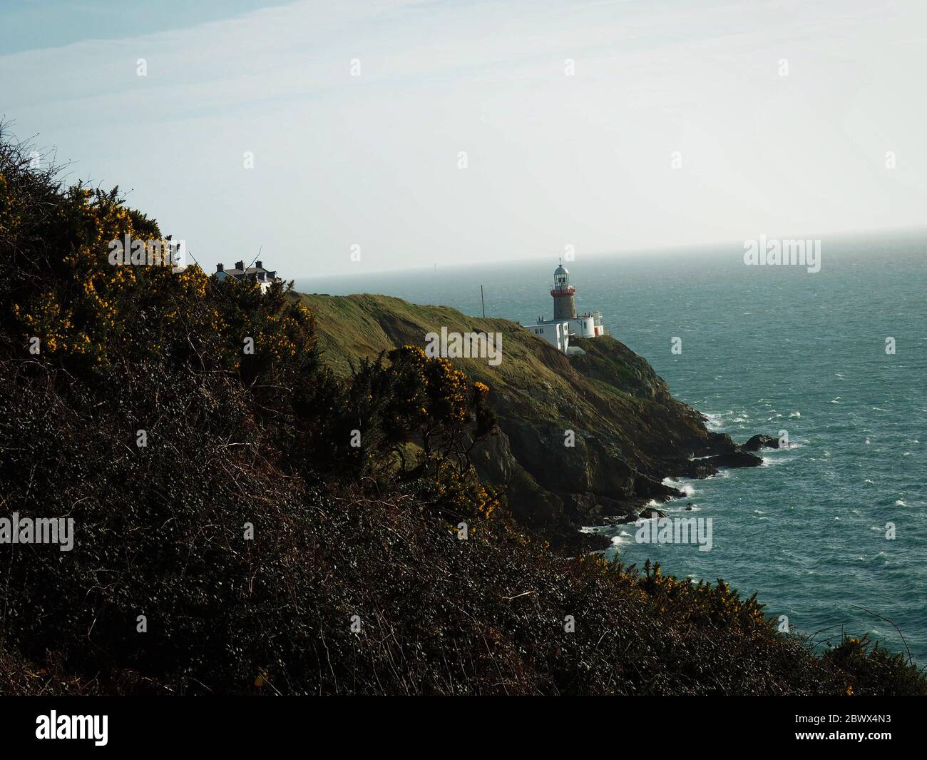 Faro Baily in Irlanda vicino a Dublino, penisola Foto Stock
