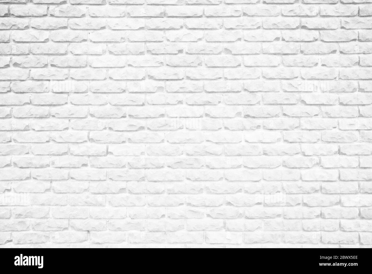 Bianco parete di mattoni Texture dello sfondo. Foto Stock