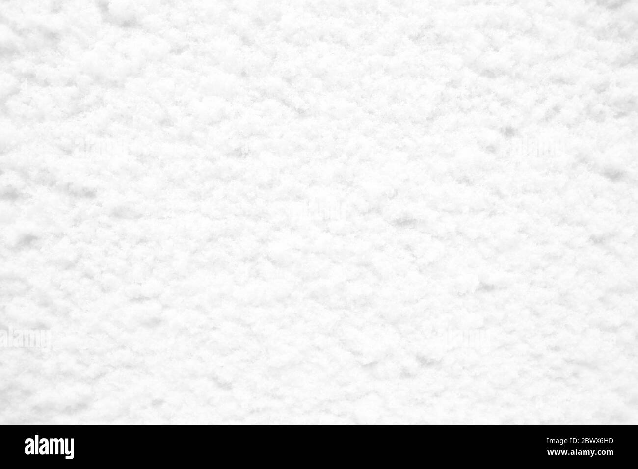Primo piano neve bianca spessa sullo sfondo. Foto Stock