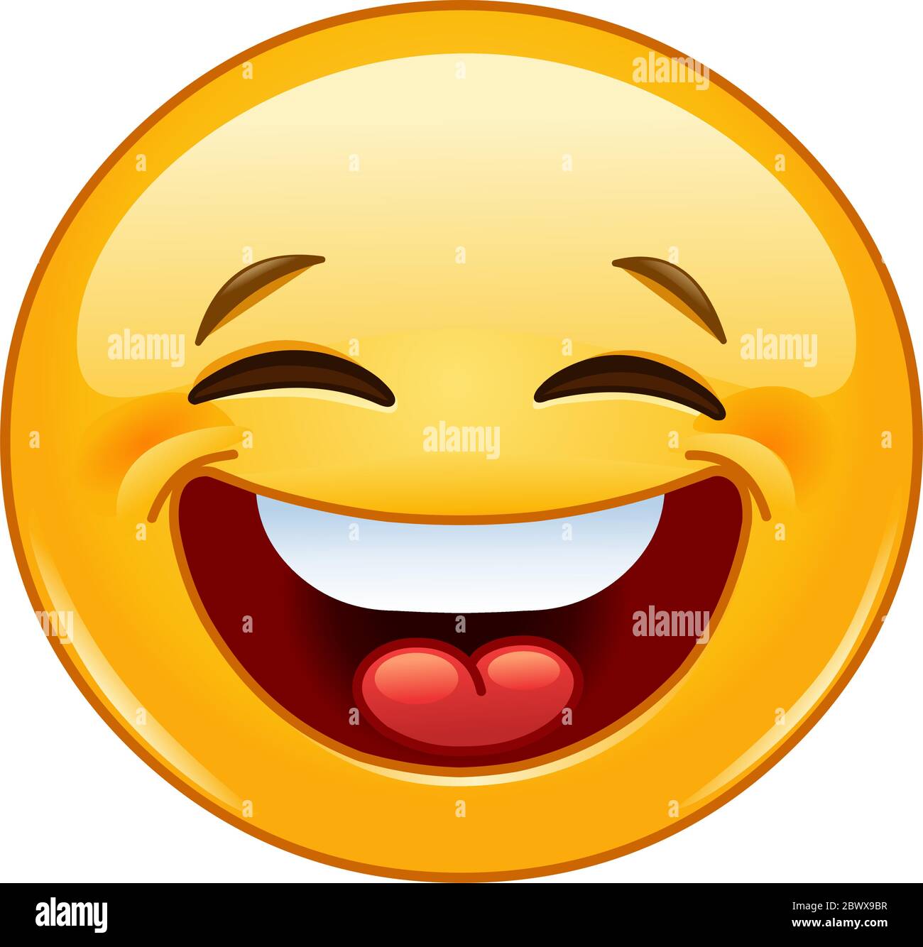 Emoticon che ride Immagini Vettoriali Stock - Alamy