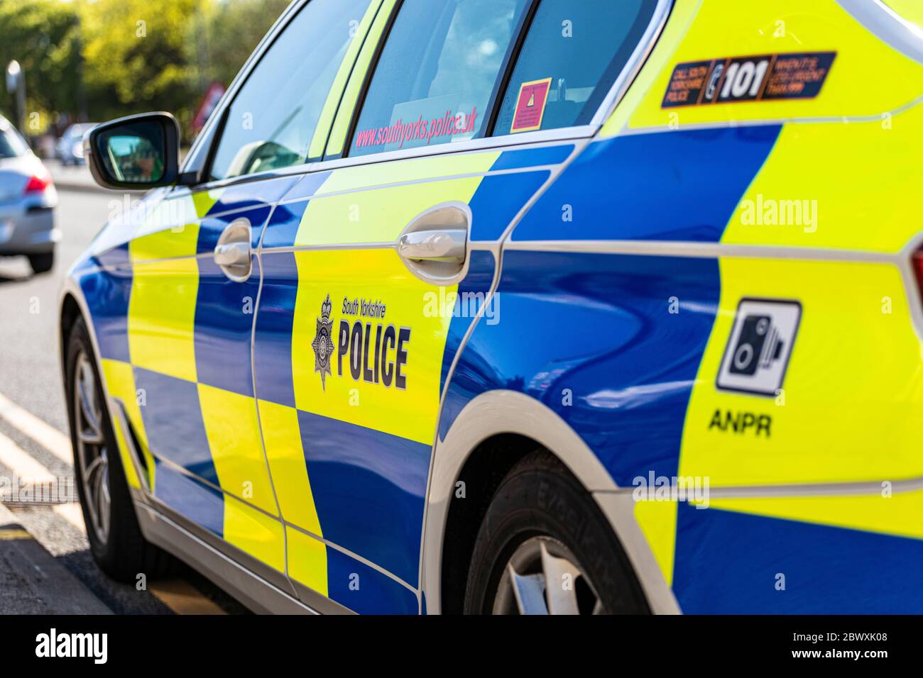 Polizia stradale Auto ANPR Interceptor Foto Stock