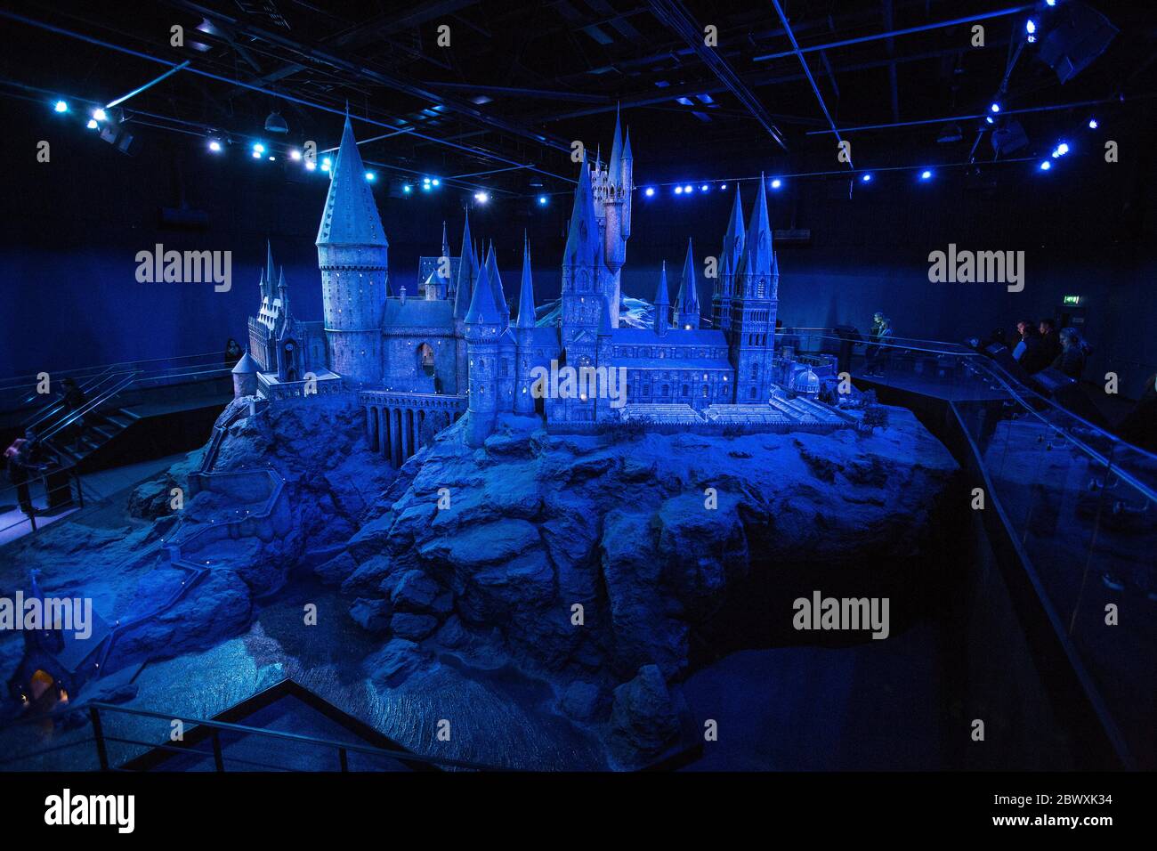 Scene interne del castello di Hogwarts stanza modello Harry Potter World Warner Bros Studio Tour Leavesden WatfordHarry Potter, tour studio, backstage, oggetto Foto Stock