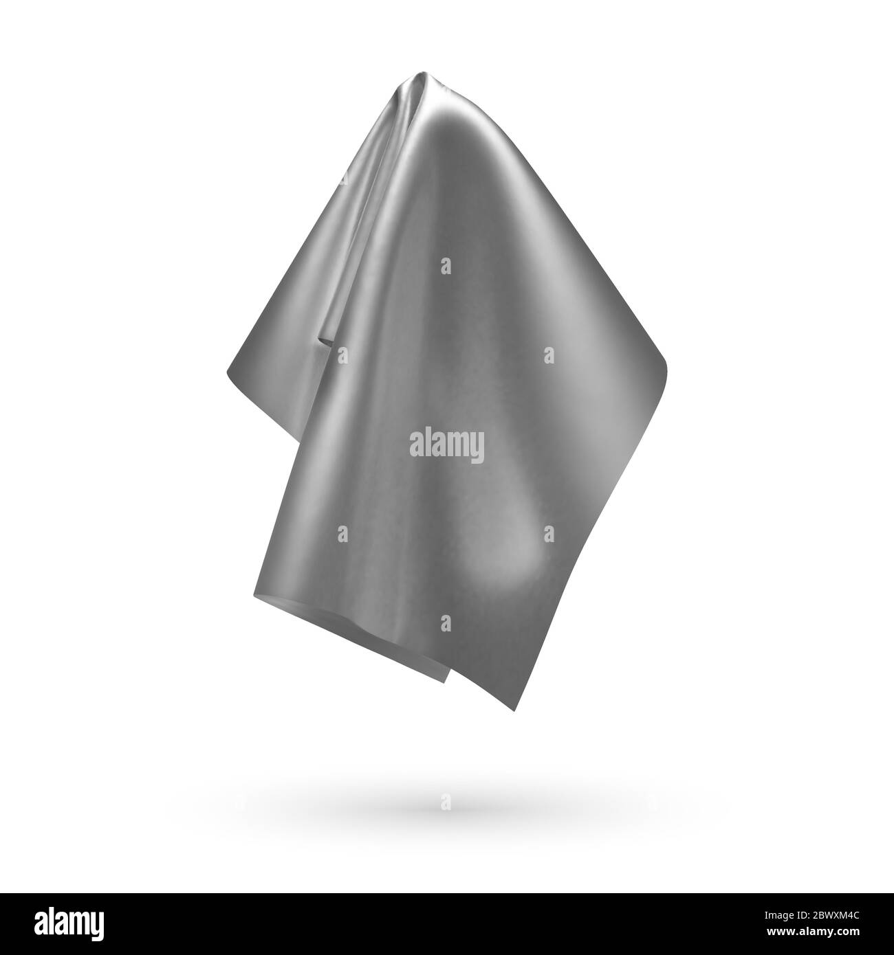 Tessuto dorato lucido, fazzoletto o tovaglia appesi Illustrazione Vettoriale