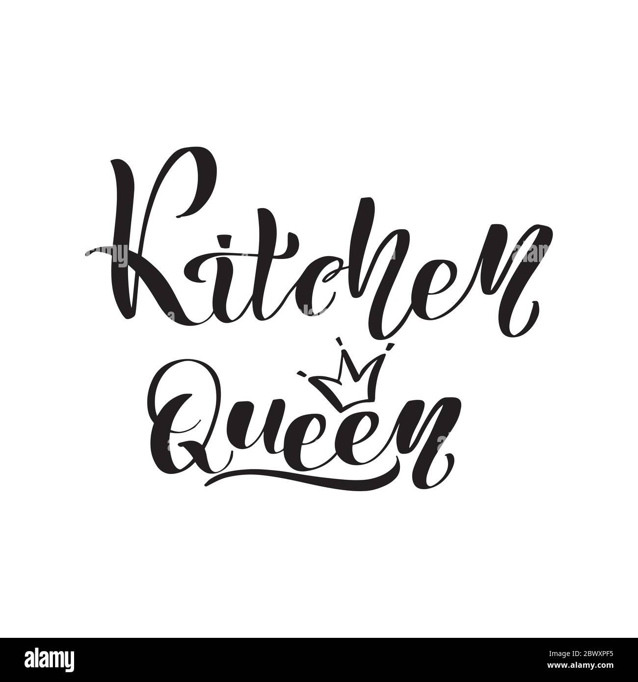 Vettore illustrazione di calligrafia isolati su sfondo bianco. Illustrazione Vettoriale