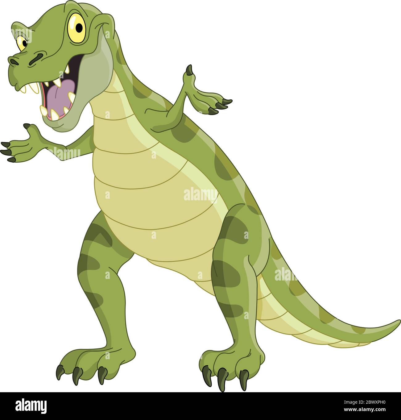 Illustrazione vettoriale di una presentazione T-Rex Illustrazione Vettoriale