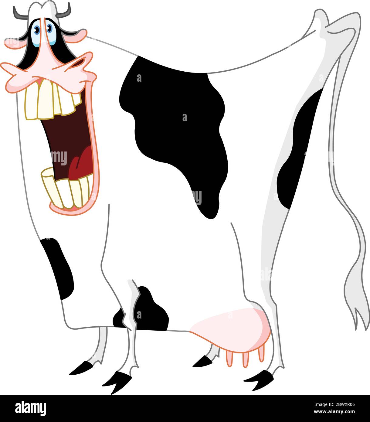 mucca divertente Illustrazione Vettoriale