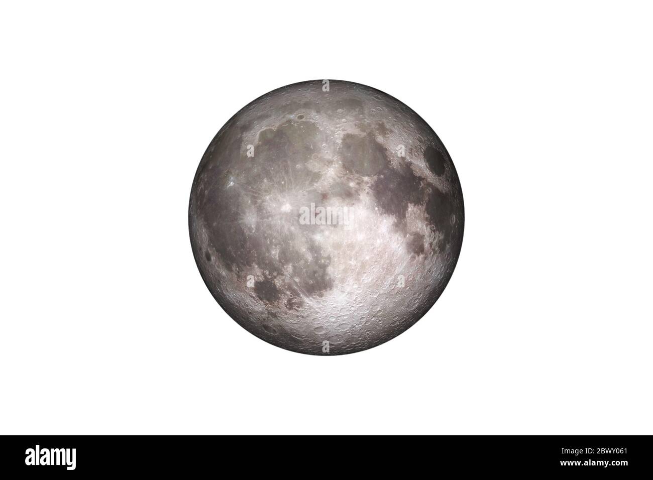 Luna della Terra nel cielo stellato del sistema solare nello spazio. Questo elemento di immagine fornito dalla NASA. Foto Stock