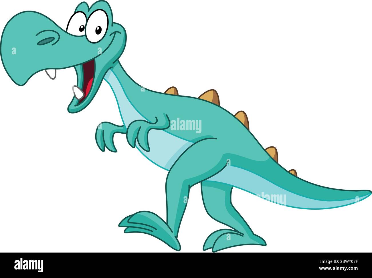 Tirannosauro rex dinosauro a piedi Illustrazione Vettoriale