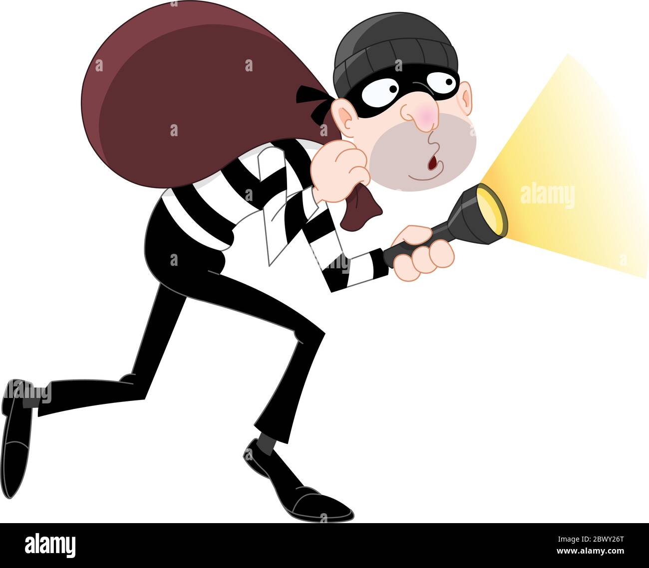 Ladro sneaking Illustrazione Vettoriale