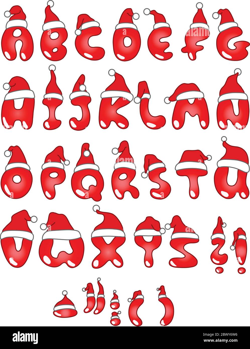 Lettere di Natale Illustrazione Vettoriale