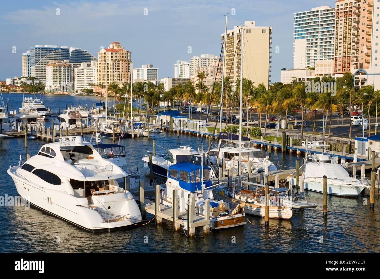 Via navigabile Intercoastal, Fort Lauderdale, Broward County, Florida, Stati Uniti d'America Foto Stock