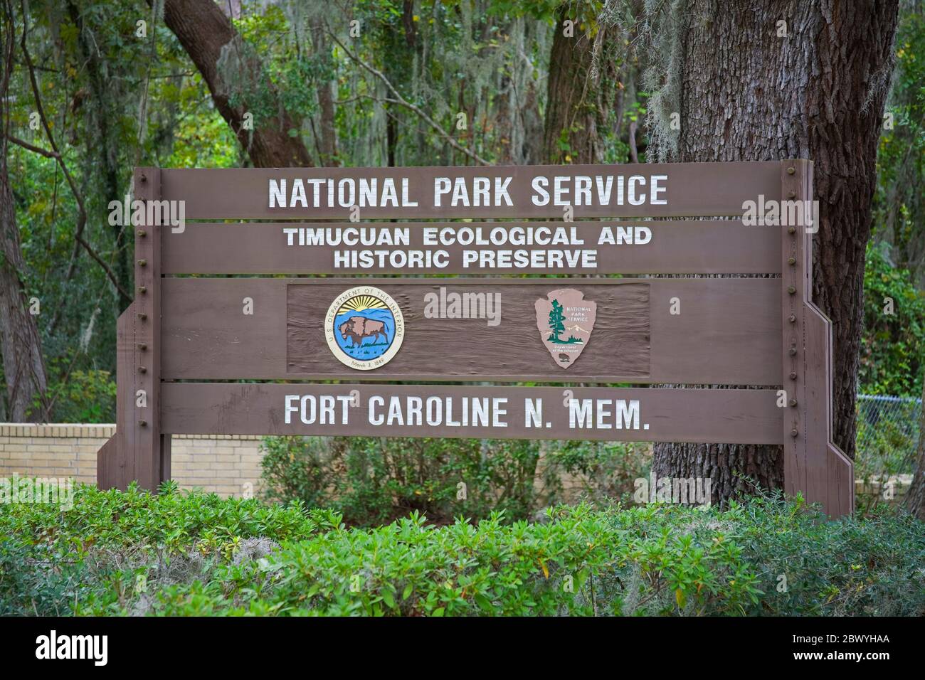 Fort Caroline National Memorial, Jacksonville, Florida, Stati Uniti Foto Stock