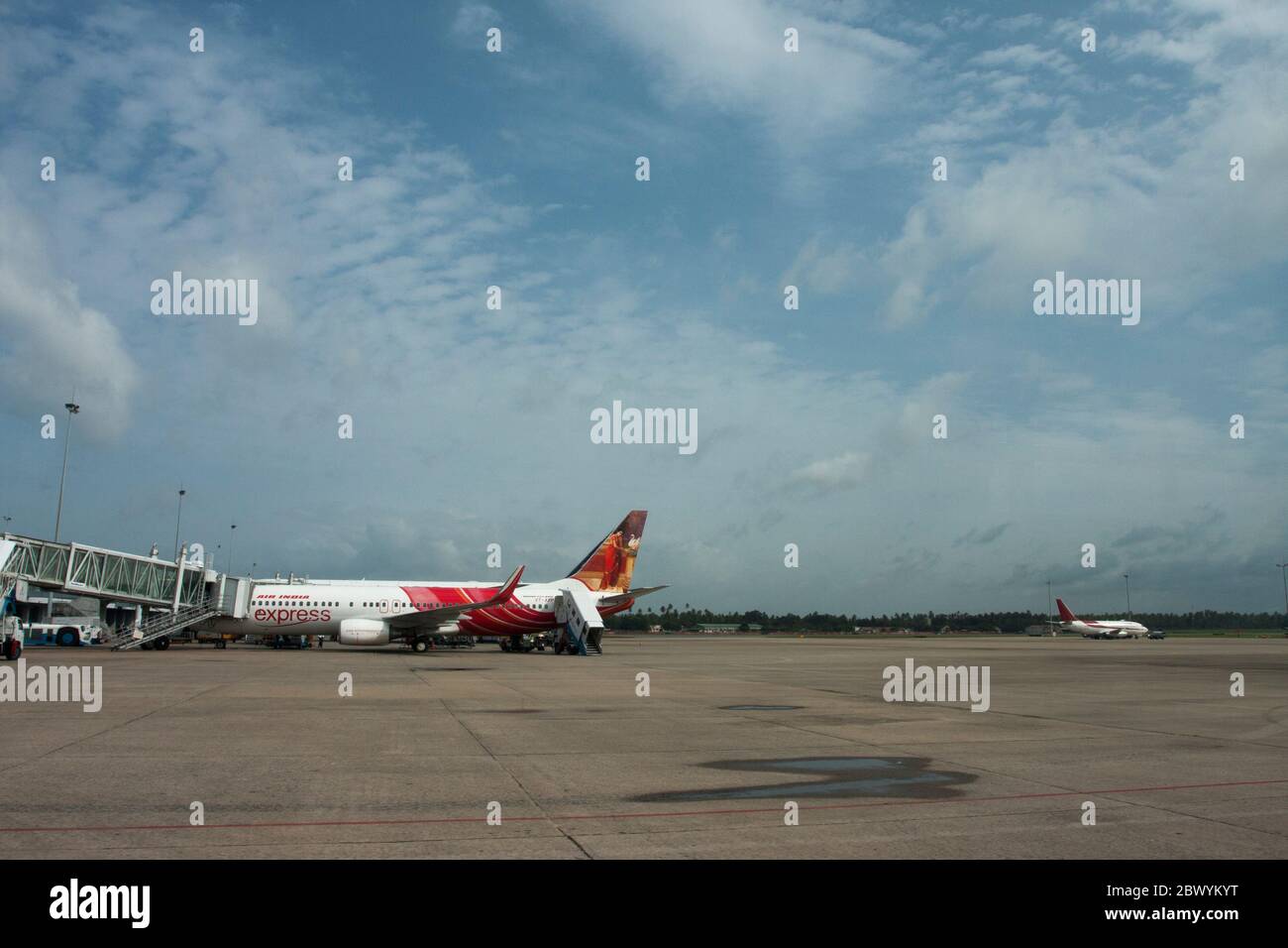 Air India Boeing 737-800 Aircraft presso l'aeroporto internazionale di Bandaranaike. Sri Lanka Foto Stock