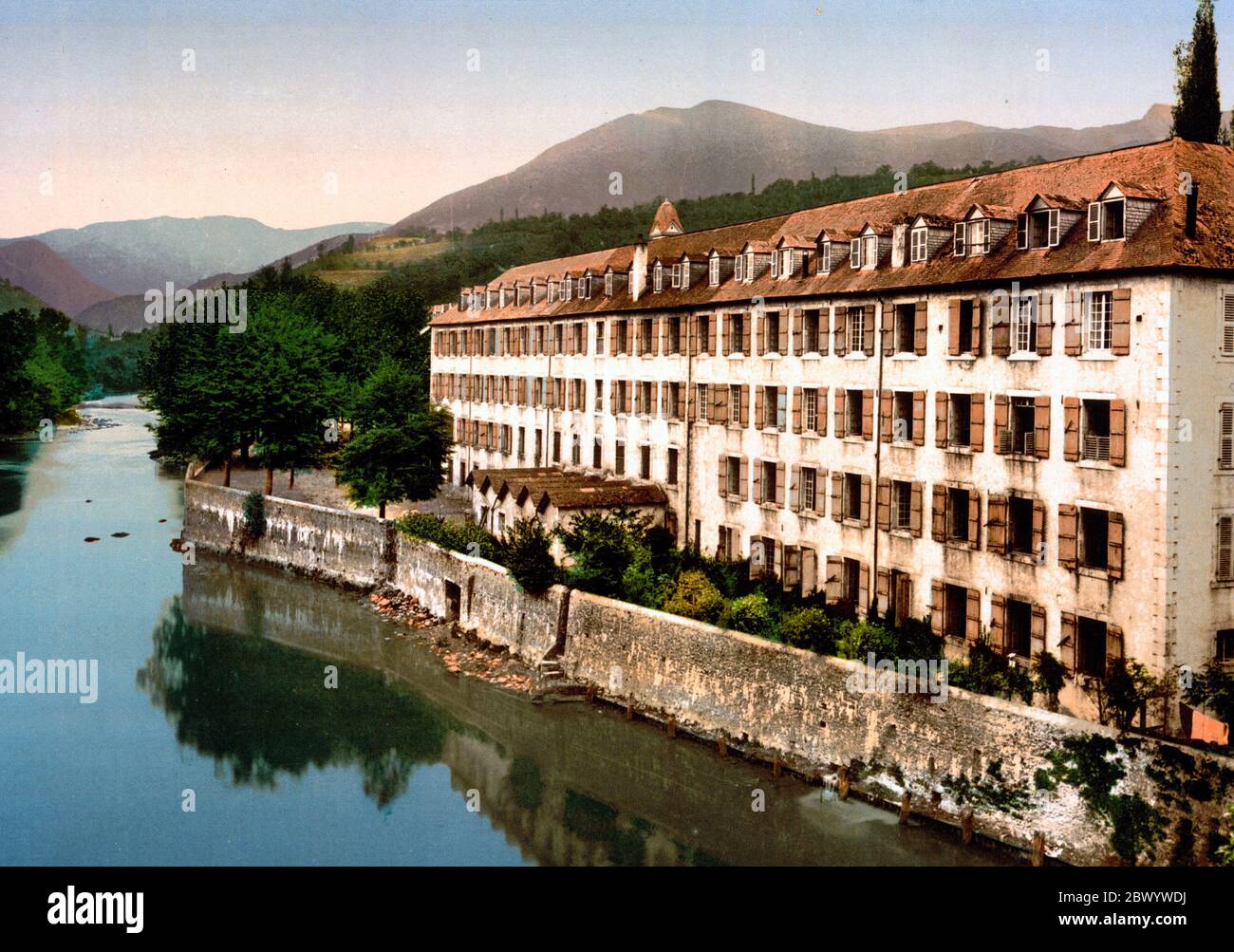 Il seminario, Betharram, Pirenei, Francia, circa 1900 Foto Stock
