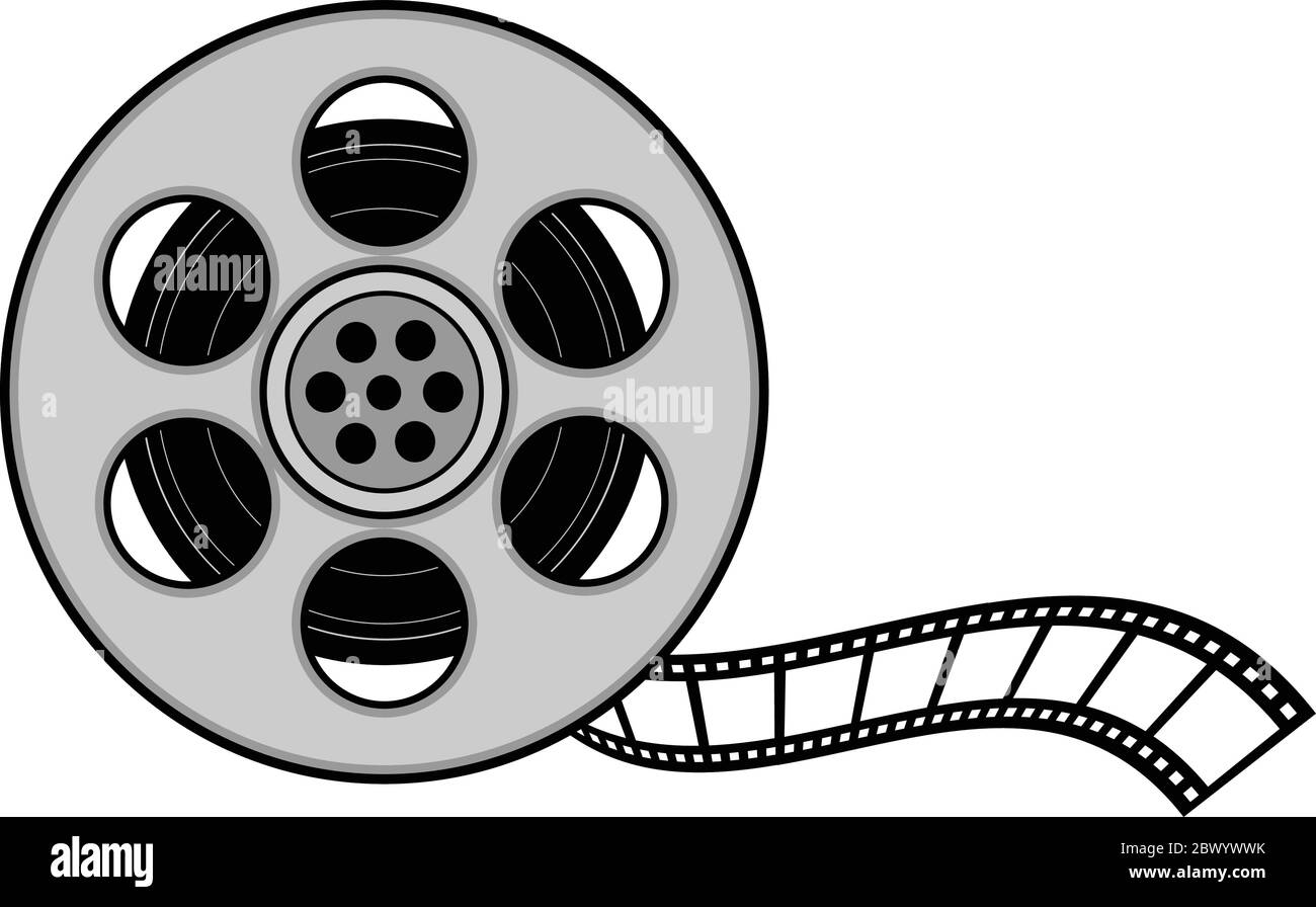 Bobina di pellicola - un'illustrazione di una bobina di pellicola. Illustrazione Vettoriale