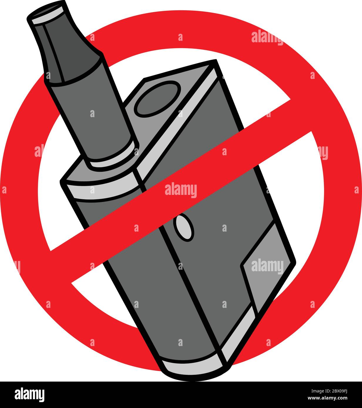 Vape Pen Micro Ban- un'illustrazione di un Micro Ban Vape Pen. Illustrazione Vettoriale