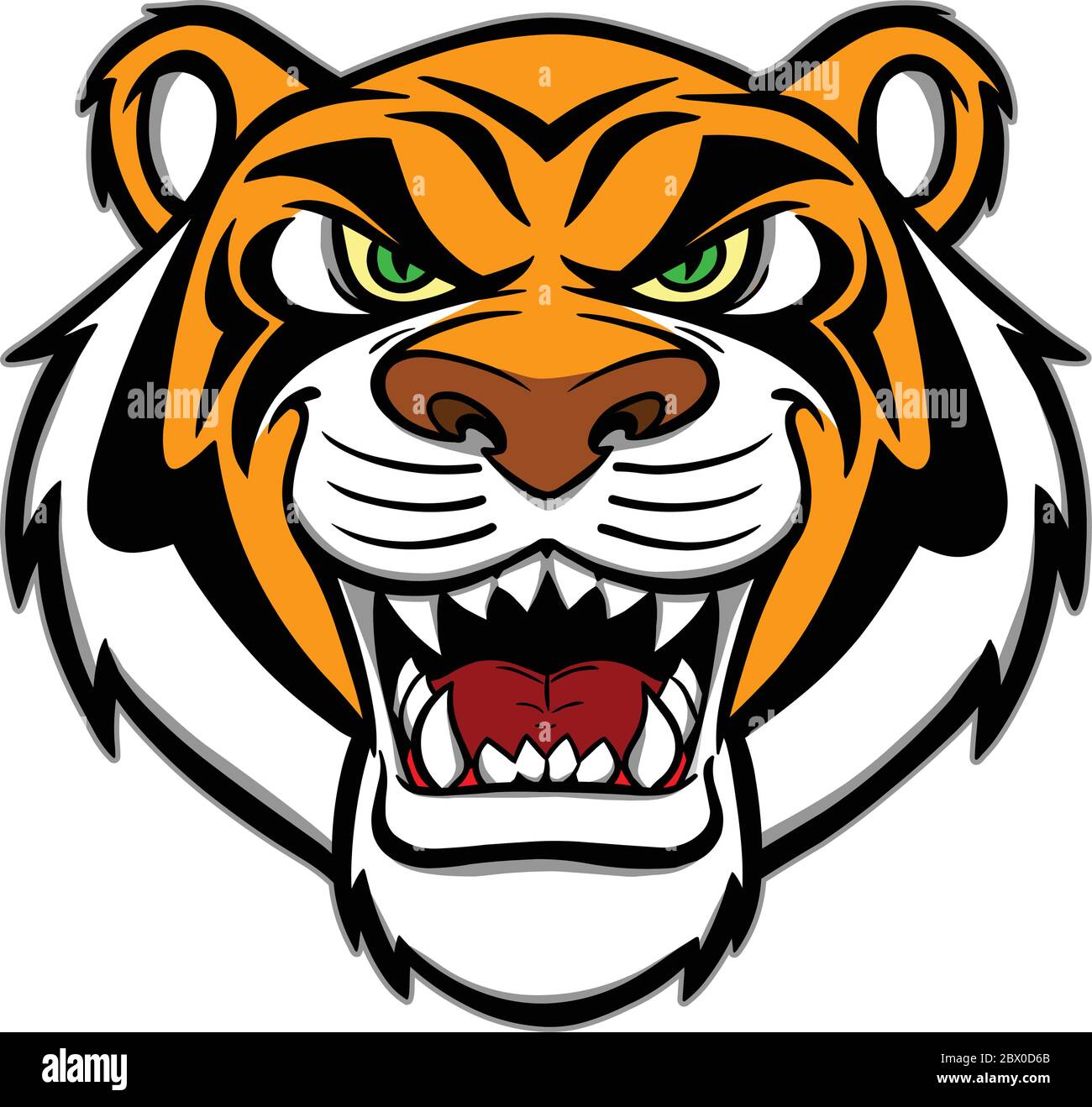 Tiger Mascot - un'illustrazione di una Tiger Mascot. Illustrazione Vettoriale