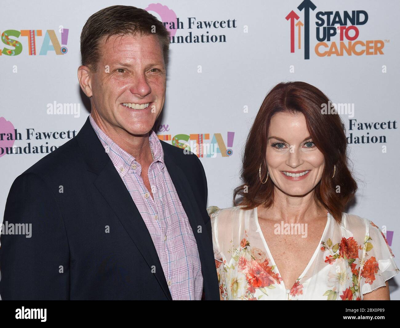 6 settembre 2019: Doug Savant e Laura Leighton partecipano al festival "Tex-Mex Fiesta" della Farrah Fawcett Foundation in onore di marcia Cross al Wallis Annenberg Center for the Performing Arts di Beverly Hills, California, il 6 settembre 2019. (Immagine di credito: © Billy Bendight/ZUMA Wire) Foto Stock