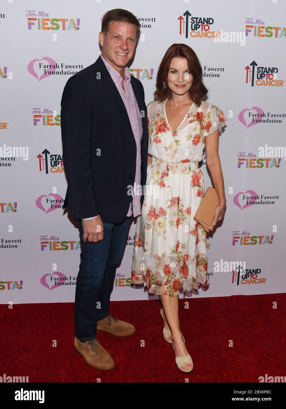 6 settembre 2019: Doug Savant e Laura Leighton partecipano al festival "Tex-Mex Fiesta" della Farrah Fawcett Foundation in onore di marcia Cross al Wallis Annenberg Center for the Performing Arts di Beverly Hills, California, il 6 settembre 2019. (Immagine di credito: © Billy Bendight/ZUMA Wire) Foto Stock