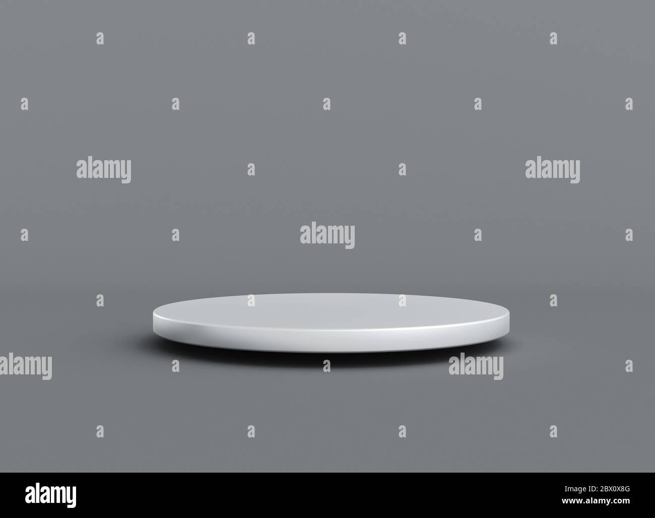 Piedistallo geometrico o cilindrico podio minimo sfondo studio per il prodotto show. rendering 3d Foto Stock