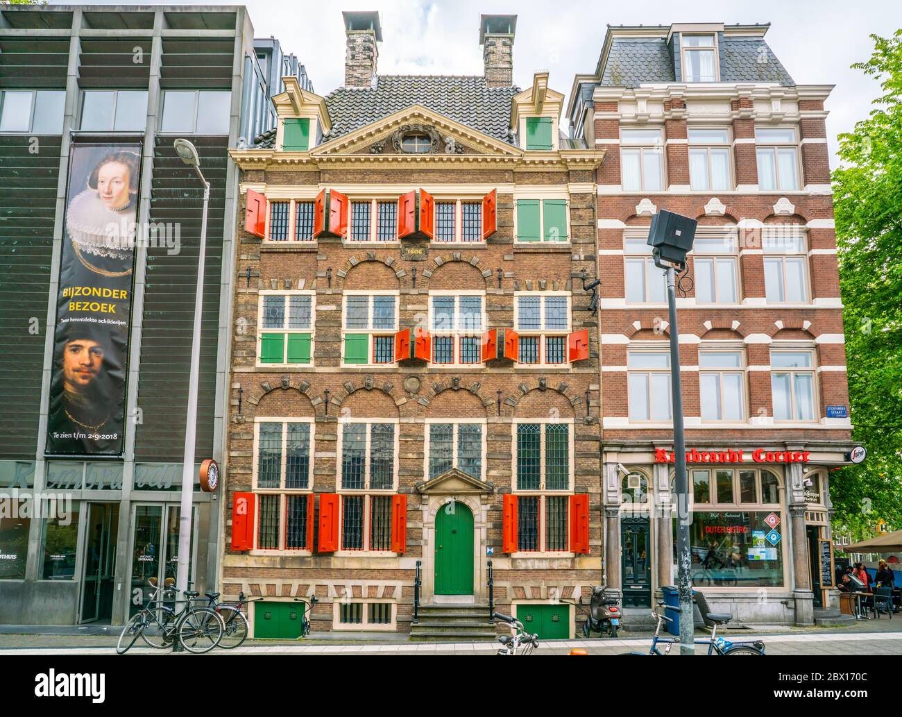 Amsterdam maggio 18 2018 - il Museo della Casa di Rembrandt dove Rembrandt dipinse la maggior parte delle sue opere nel vecchio quartiere ebraico di Amsterdam Foto Stock