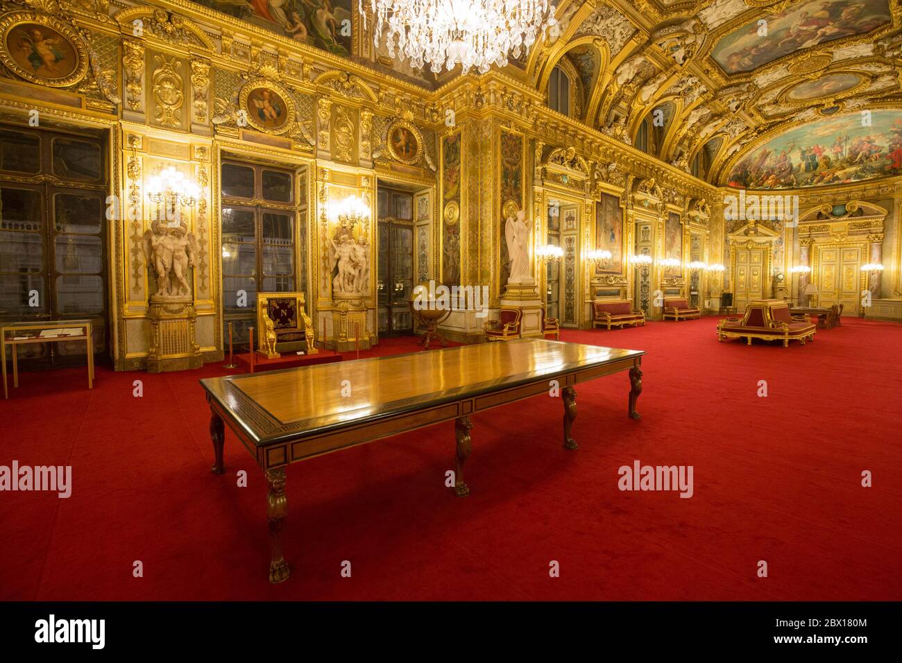 SALA CONFERENZE DEL SENATO PARIGI Foto Stock