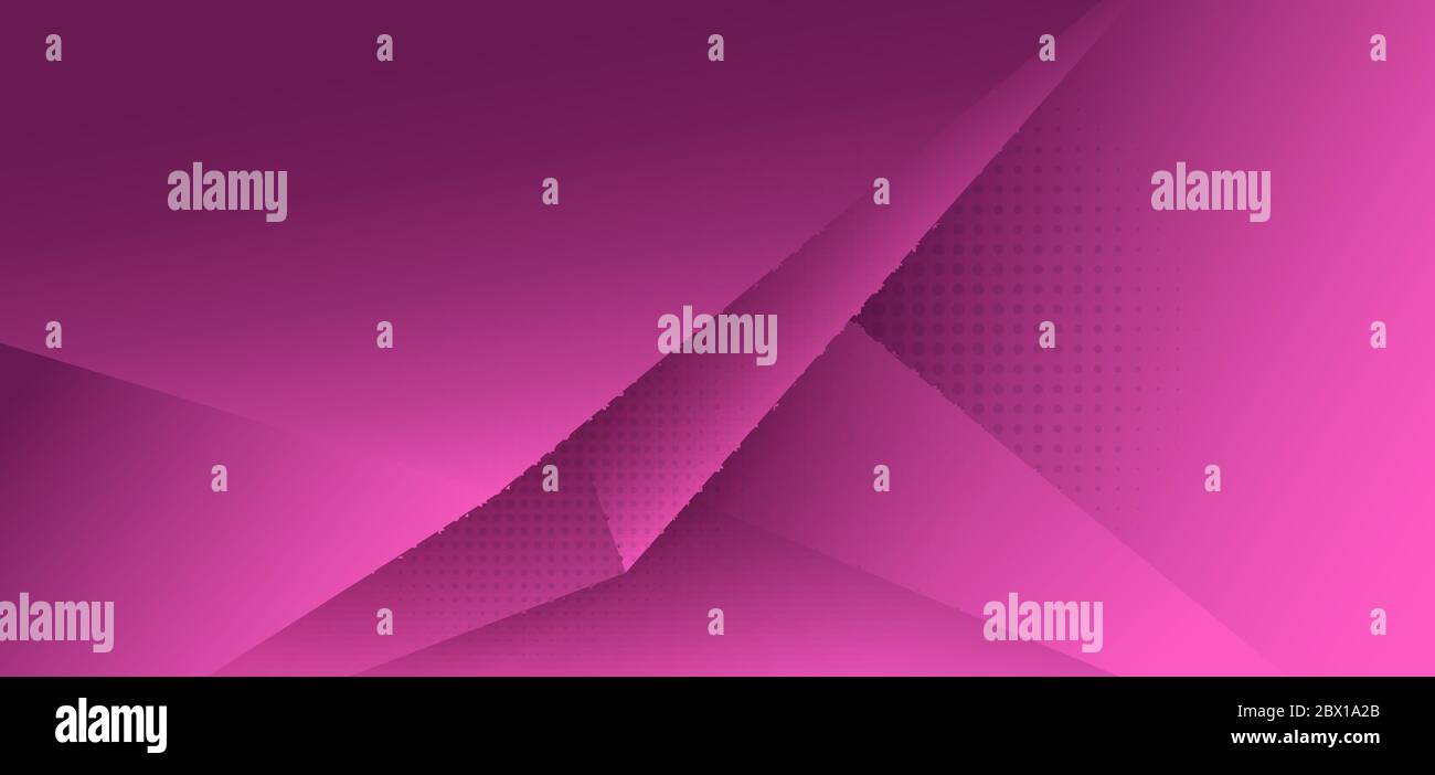 Astratto sfondo di gradiente del triangolo del poligono rosa con ombra e spazio per il testo. Illustrazione vettoriale Illustrazione Vettoriale