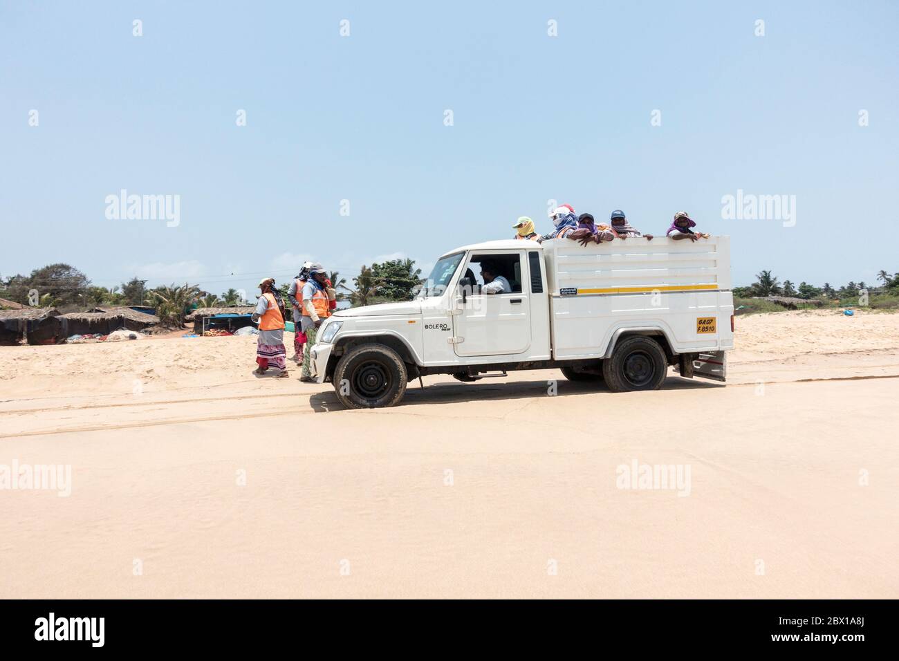 Spiaggia di Candolim Foto Stock
